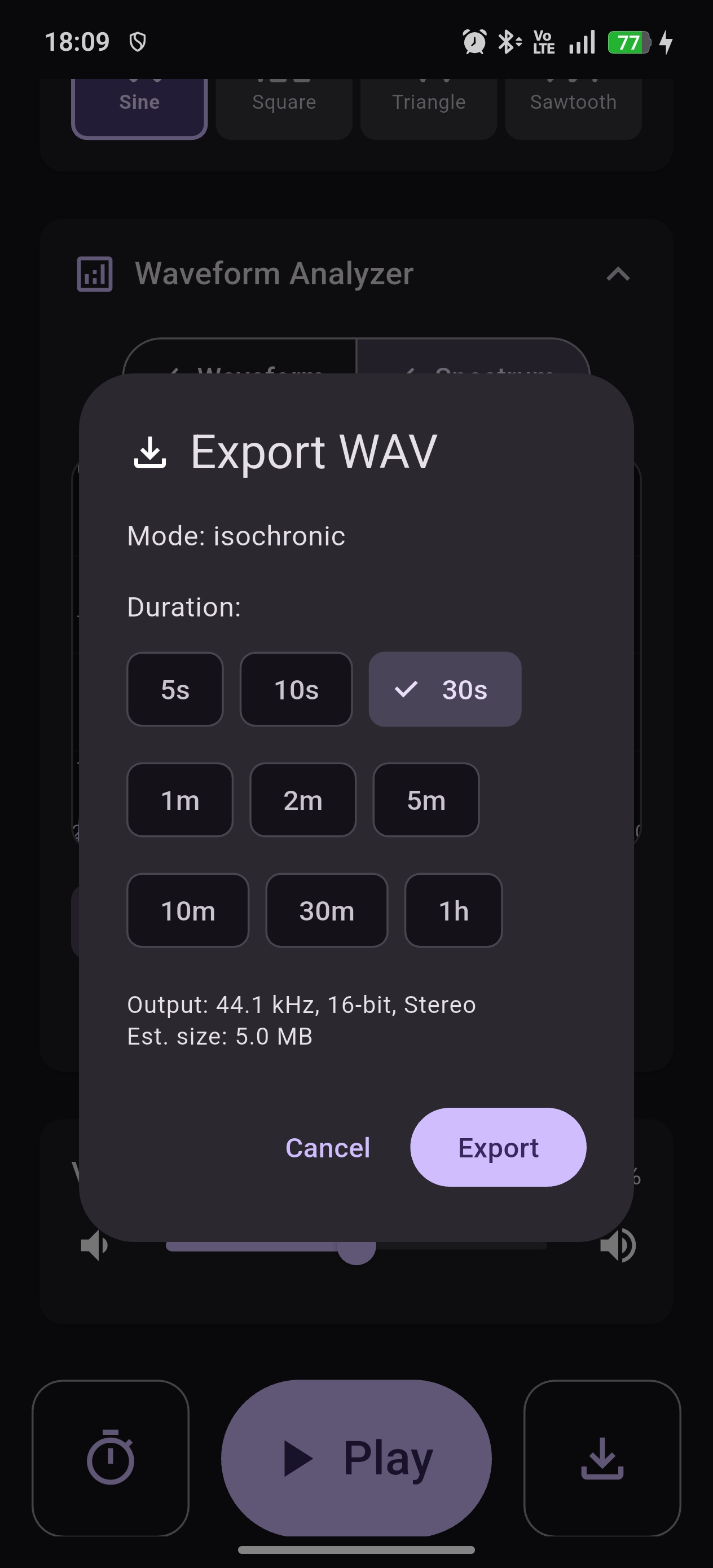 WAV Export